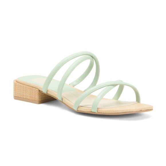 DOLCE VITA Mint Leather Hapi Low Heel Sandals 3T0 - Picture 3 of 5